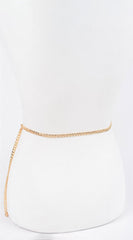Multi Chain Layered Belt - Gold