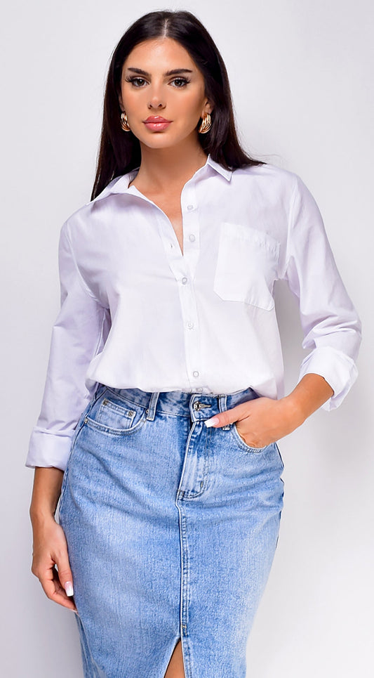 Juniper Classic Button Down Shirt - Off White