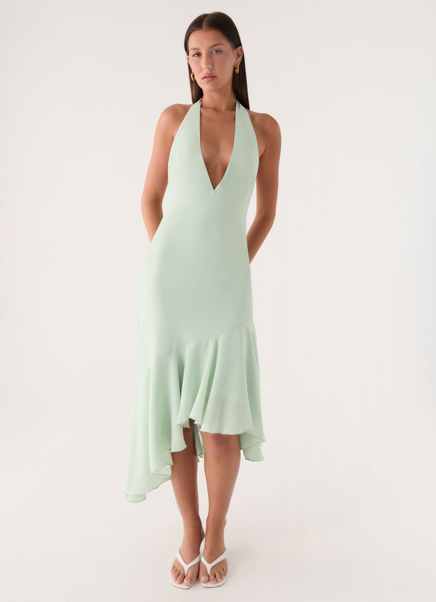 Darline Midi Dress - Pistachio