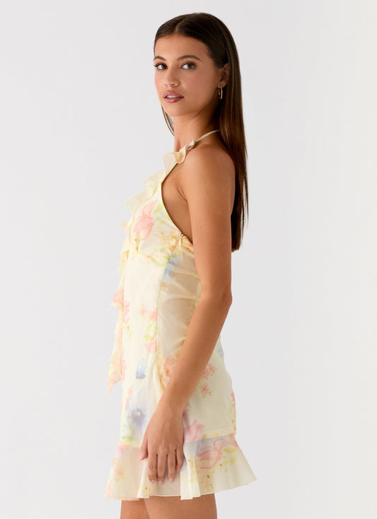 Log In Mini Dress - Spring Meadow