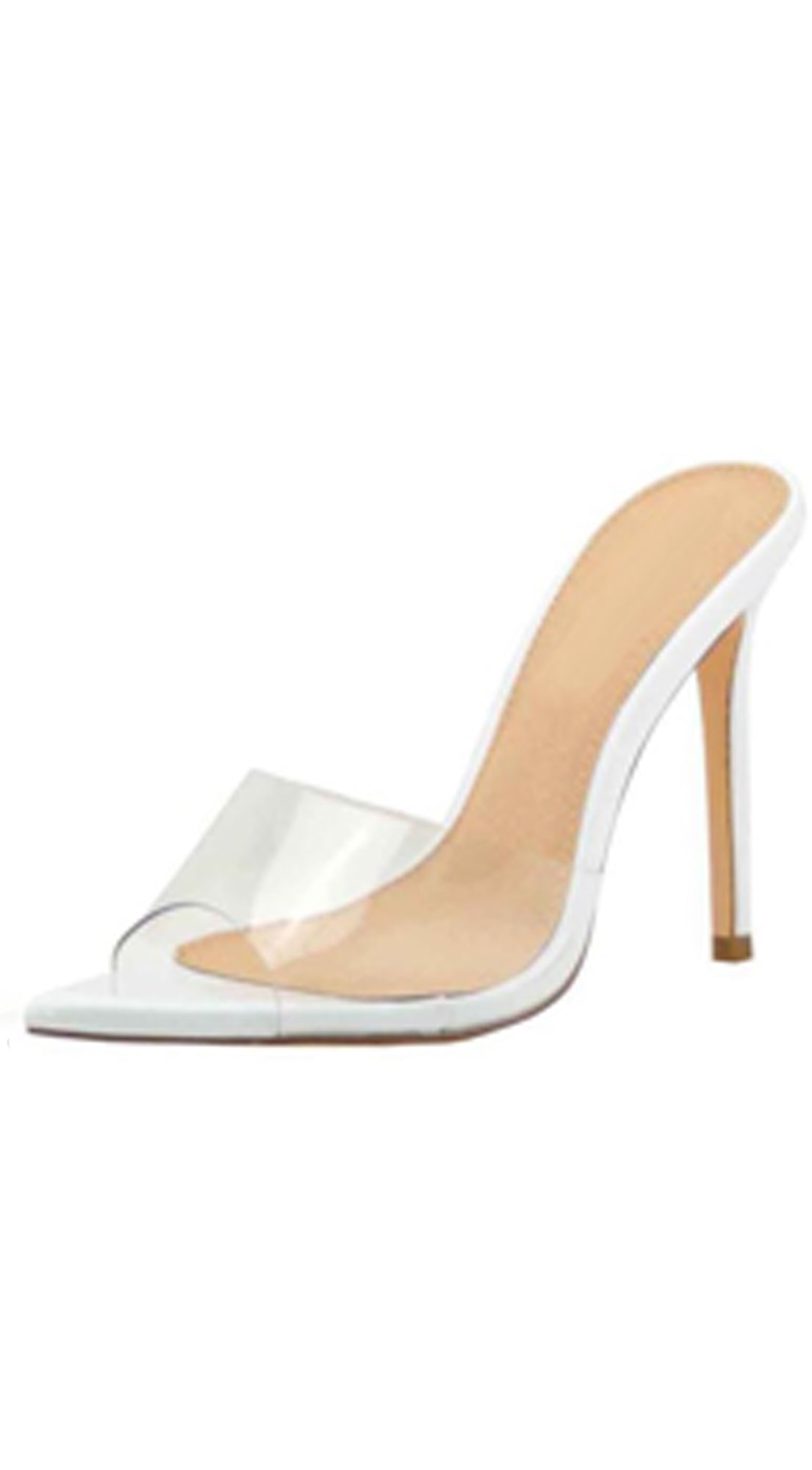 Gia Pointy Toe Heels - White