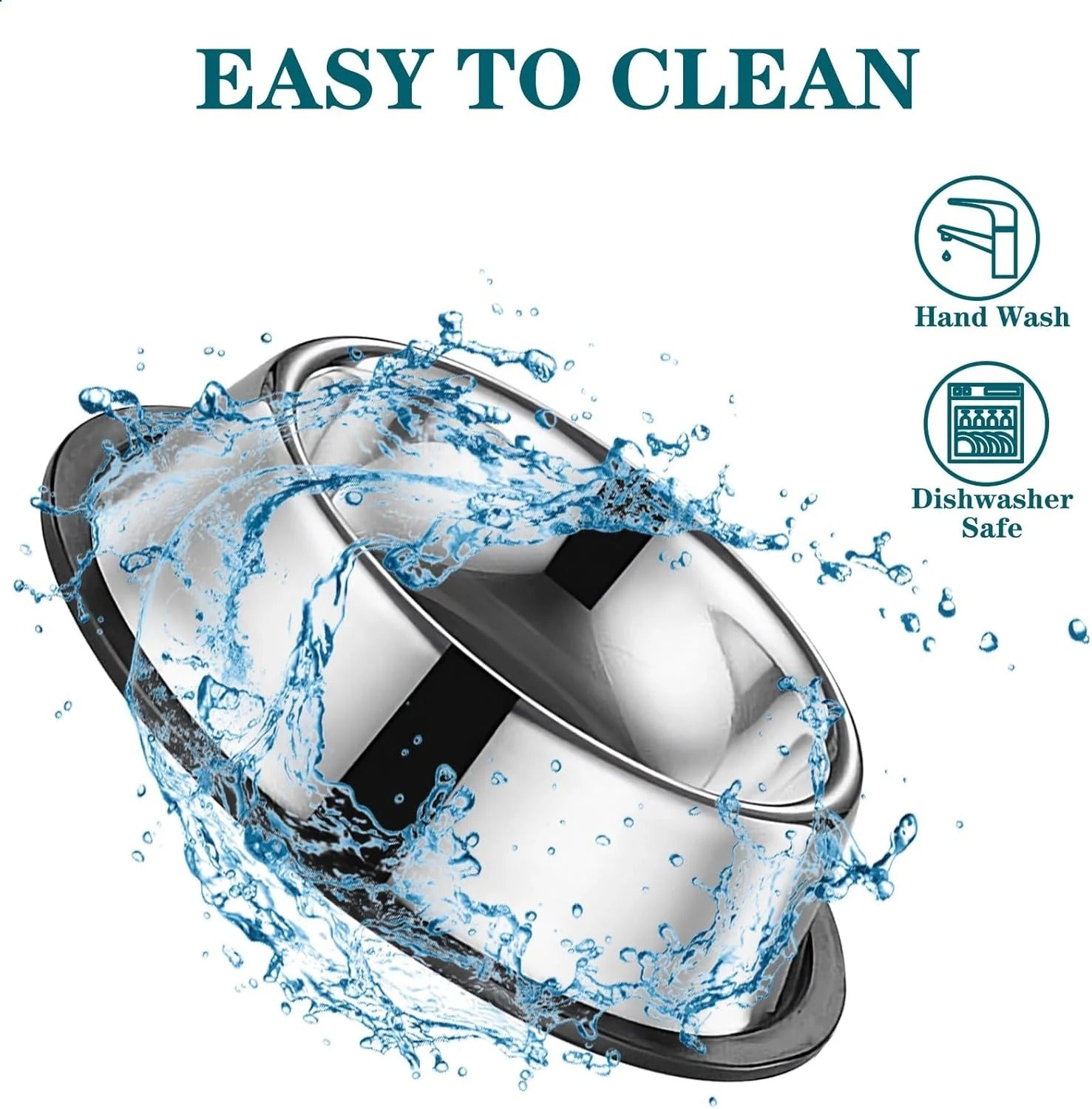 3-Pack Stainless Steel Cat Bowls for Cats and Small Dogs, 4.5 Inch Non-Slip Whisker-Friendly Pet Feeding Bowl, 7 Oz Water and Food Dish for Kittens Puppies, Anti-Slip Fatigue Relief Design