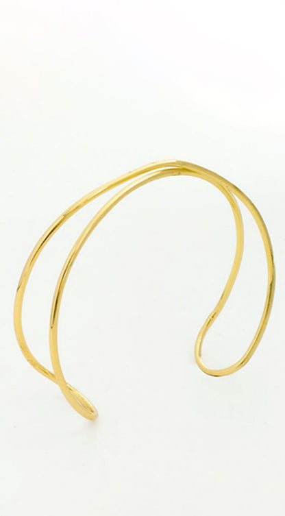 Nina Boho Wrap Arm Cuff Bracelet- Gold
