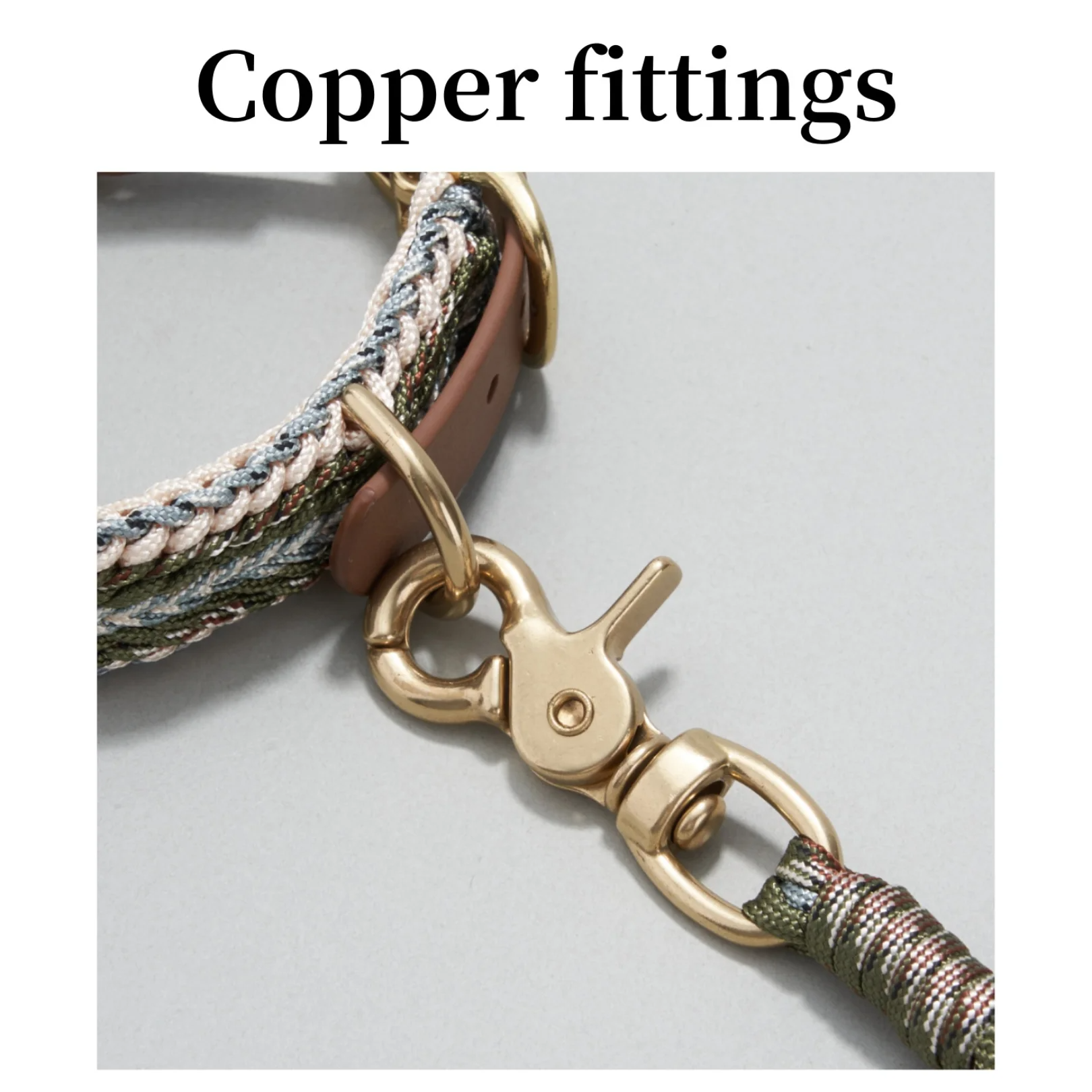 Adjustable Dog Collar and Leash Set for Medium Dogs, Handwoven Durable Green Collar 11.4-9.4", Reflective Safety D-Ring Leash, 2-Piece Premium Set