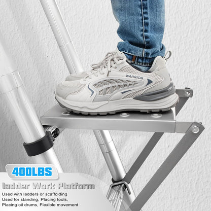 Ladder Work Platform with Tool Tray