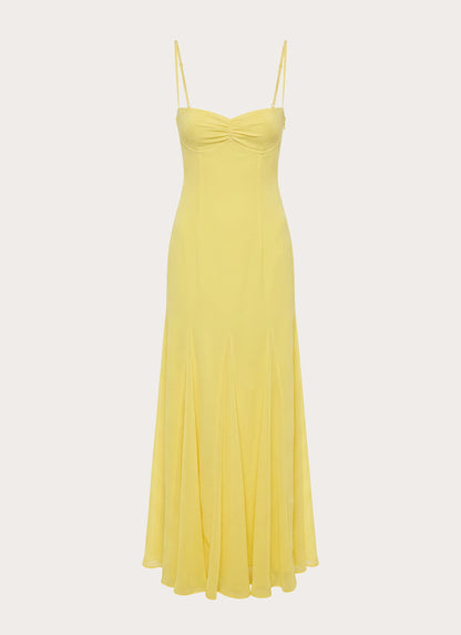 Carlin Maxi Dress - Bright Lemon
