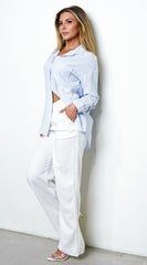 Nesrine Button Down Shirt - Blue