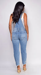 Karina Blue Medium Wash Denim Overalls