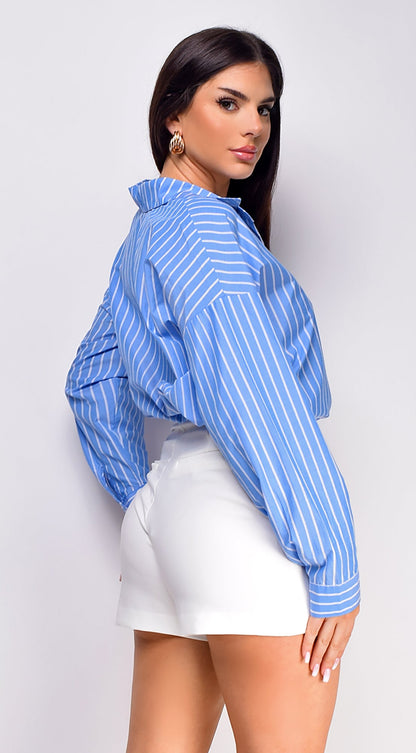 Manda Pleated Shorts - White