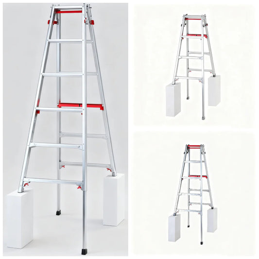 Telescopic Multi-Purpose Folding Ladders – Professional Grade, Adjustable【Maximum load:175KG】