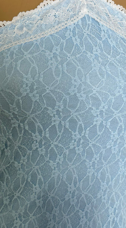 Elarie Lace Mini Dress - Blue