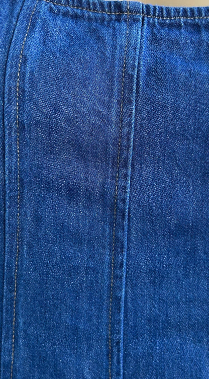 Denira Denim Midi Dress - Blue