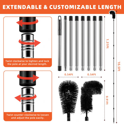 Gutter Cleaning Tool with Telescopic Pole