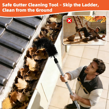 Gutter Cleaning Tool with Telescopic Pole