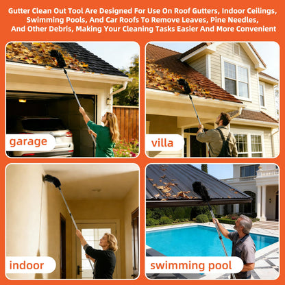 Gutter Cleaning Tool with Telescopic Pole
