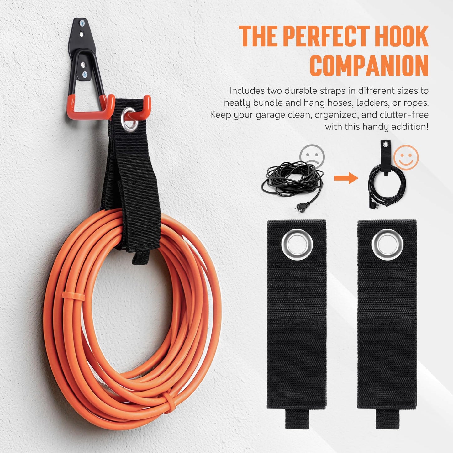 Heavy Duty Garage Storage Hooks – 20 Pack Wall Organizer
