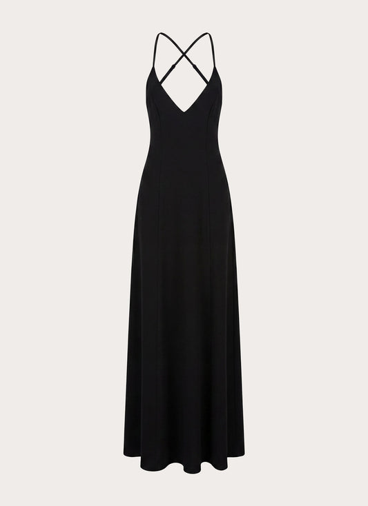 Russian Roulette Maxi Dress - Black