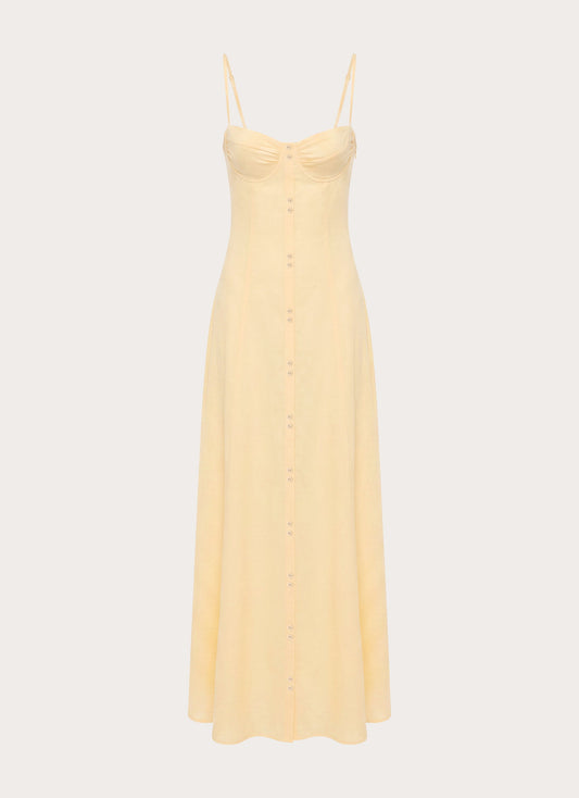 Samah Maxi Dress - Lemon