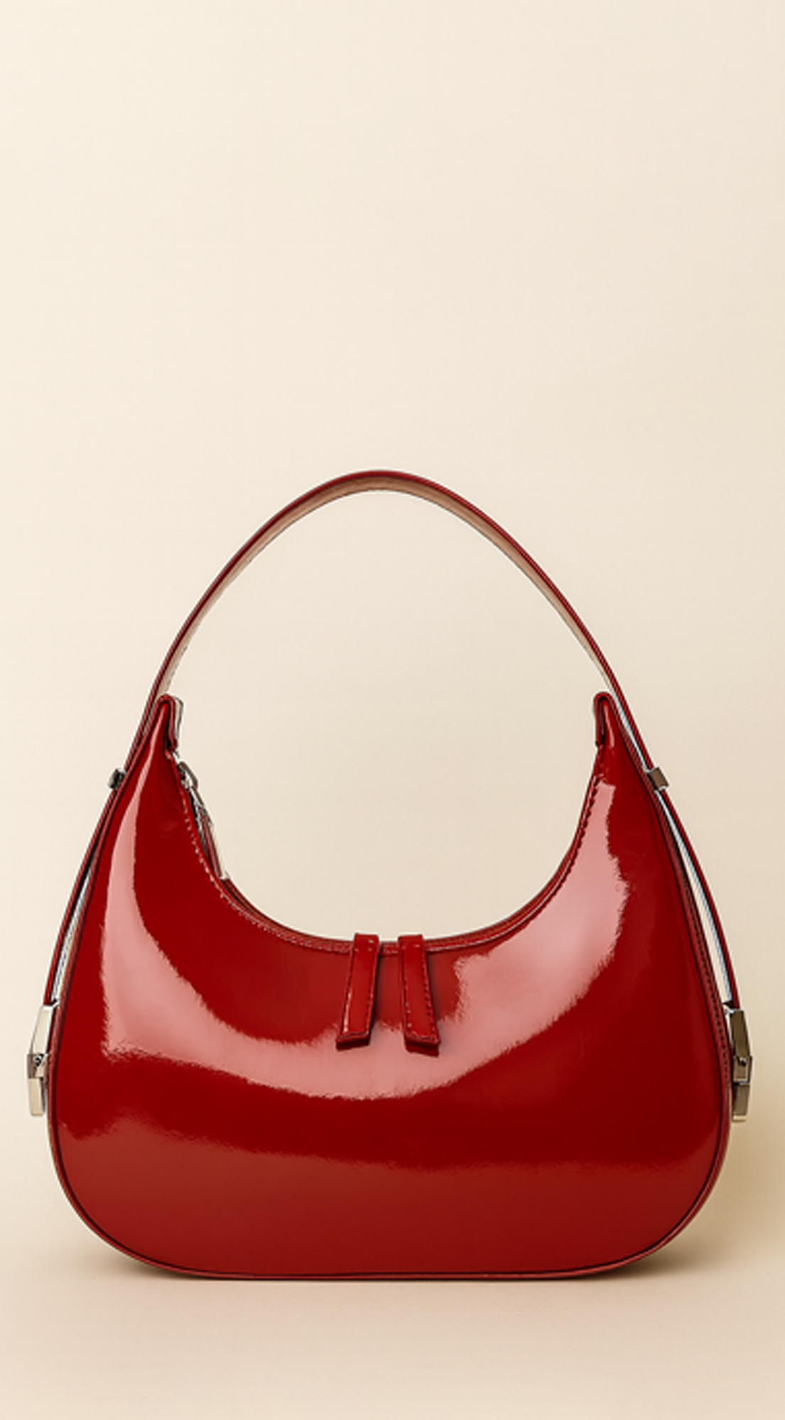 Mila Hobo Handbag - Burgundy