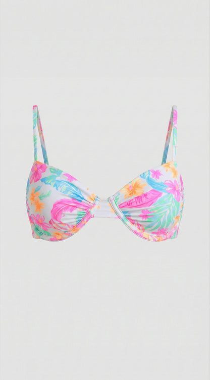 Isolara Tropical Bikini Set - White Multi